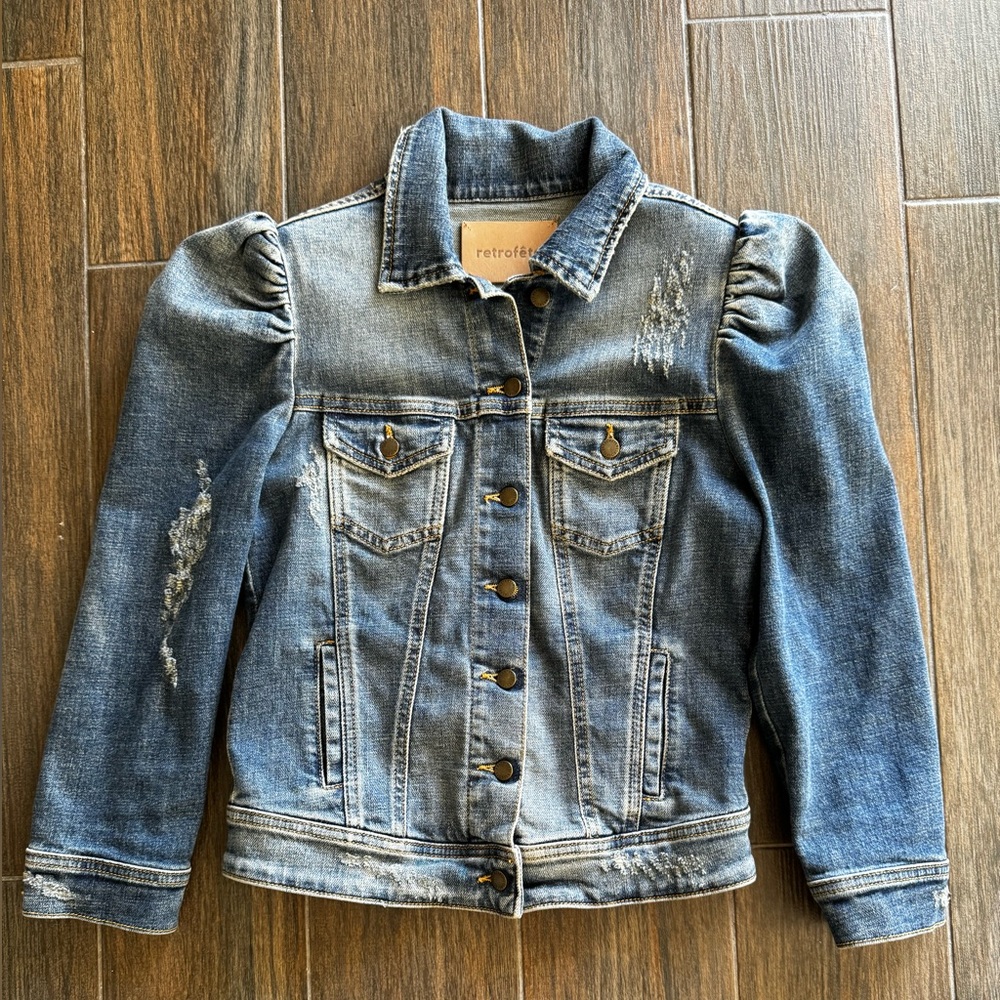 Retrofete ADA denim jacket. Color :Brokenhaven XS